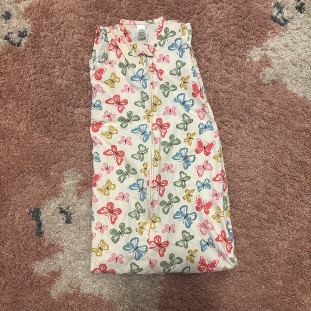 Touched by Nature Baby Organic Cotton Wearable Sleeping Bag Butterfly 0-6 Months - Picture 2 of 4